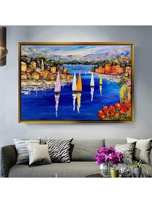 Giyense Altın Çerçeveli Dekoratif Tablo T2118