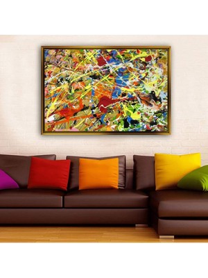 Giyense Altın Çerçeveli Dekoratif Tablo T1954