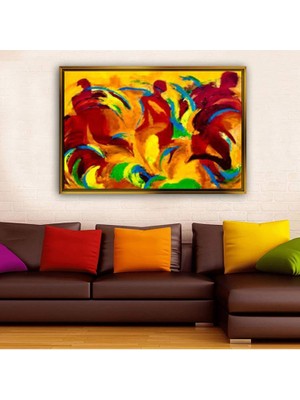 Giyense Altın Çerçeveli Dekoratif Tablo T1943