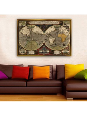 Giyense Altın Çerçeveli Dekoratif Tablo T1973