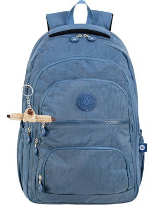 Just Polo  Lüx ve Çok Cepli Su Geçirmez Krinkıl Okul Çantası, Krinkıl Sırt Çantası + Maymun Anahtarlık Hediye