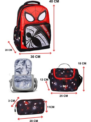 Just Polo  Ilkokul Erkek Çocuk 3’lü Okul Çanta Seti – Sırt Çantası, Beslenme Çantası ve Kalemlik