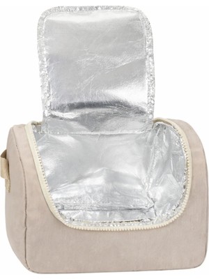 Just Polo  Krinkıl Kumaş Termal Beslenme Çantası – Isı Yalıtımlı, Alüminyum Iç Kaplama