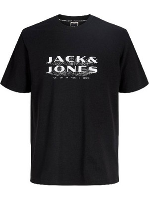 Jack & Jones Jcofusıon Jj Brandıng Tee Ss Crew Neck Siyah Erkek T-Shirt 12289880