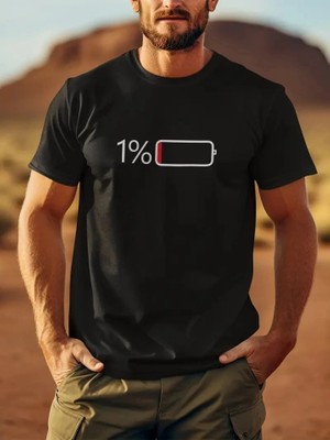 Stores36 Baskılı Oversize Bisiklet Yaka T-Shirt - Siyah
