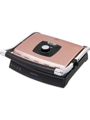 Fakir Taste N Joy 2000 W Tost Makinesi Rose Gold Teflon Plaka ile Kolay Pişirme Özelliği
