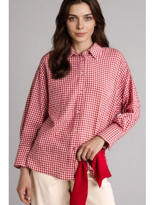 DeFacto Regular Fit Krinkıl Kumaş Uzun Kollu Tunik H4875AX26SP