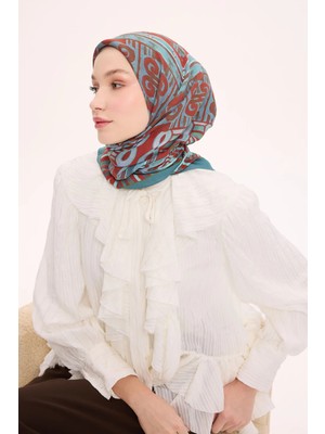 Silk Home Dört Mevsim Antik Motif Viskon Velora Eşarp 6420-11