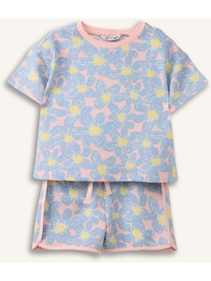 DeFacto Çiçekli 2li Takım Kız BEBEK H5485A526SM