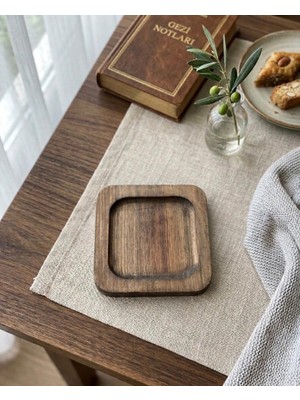Sammwood 6’lı Ahşap Bardak Altlığı Kahve Altlığı Fincan Altlığı