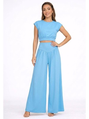 Betnur Kadın Modal Kumaş Dökümlü Rahat Kalıp Eşofman Takım