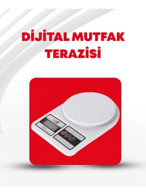 Antalya Mermerit ve Granit 10 kg Kapasiteli LCD Ekranlı Dijital Mutfak Tartıs