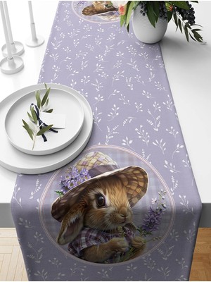 Bertille Home Ilkbahar Serisi 140X40 cm Dijital Baskılı Runner (Spring Easter Paskalya)