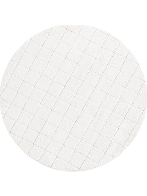 English Home Soft Touch Rabbit Pelüş Halı Beyaz