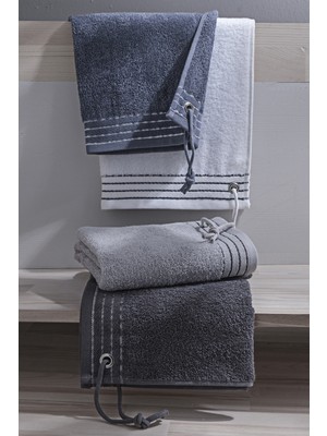 Cotto N Mania Agujero 50 x 90 cm Ekstra Yumuşak Pamuk El Havlusu 4'lü Set Süper Yumuşak