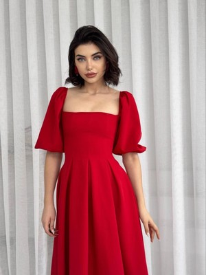 Stores36 Benjamin Çan Etekli Midi Boy Elbise