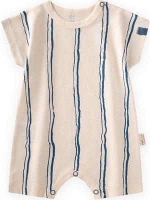 Cigit Çizgili Tulum Ekru