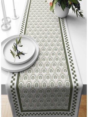 Bertille Home Palmiye Serisi 140X40 cm Dijital Baskılı Runner (Palm Tree)