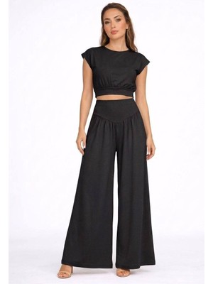 Betnur Kadın Modal Kumaş Dökümlü Rahat Kalıp Eşofman Takım