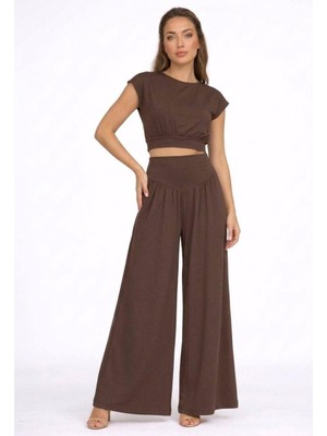 Betnur Kadın Modal Kumaş Dökümlü Rahat Kalıp Eşofman Takım