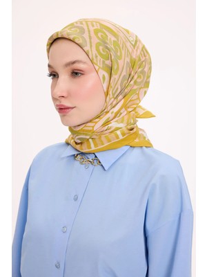 Silk Home Dört Mevsim Antik Motif Viskon Velora Eşarp 6419-01