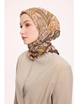 Silk Home Dört Mevsim Antik Motif Viskon Velora Eşarp 6419-04