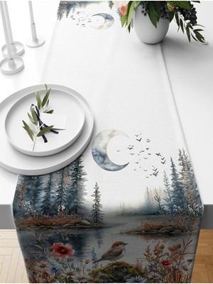 Bertille Home Ilkbahar Serisi 140X40 cm Dijital Baskılı Runner (Spring Easter Paskalya)