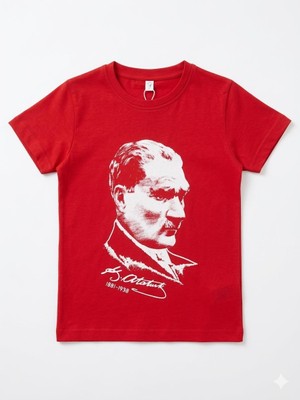 Adc 23 Nisan Atatürk Baskılı Çocuk Pamuklu Tişört