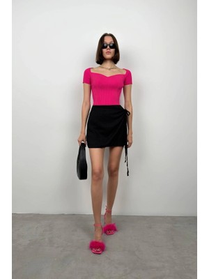 Stores36 Kare Yaka Triko Bluz