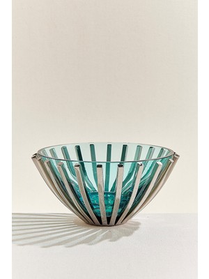 Paşabahçe Zırhlı Kase Turkuaz / Yeşil 27 cm Vazo