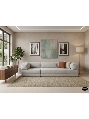 Colormix Tamamen Sünger Çekyat Koltuk Kanepe Yıkanabilir Fermuarlı Kılıflı