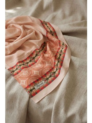 Mimelif Desenli Şal – Mint / Pudra / Pembe Renk Seçenekli – Hafif, Kaymaz, Günlük ve Şık Şal