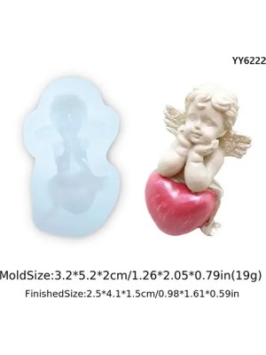 Yoyomold Kalpli Melek Mum Biblo Silikon Kalıp