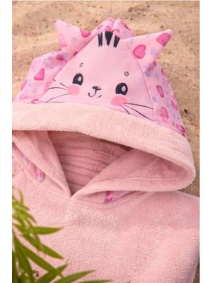 Faralya Life Pamuklu Resimli Çocuk Panço 5-8 Yaş Standart Beden