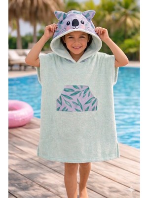 Faralya Life Pamuklu Resimli Çocuk Panço 5-8 Yaş Standart Beden