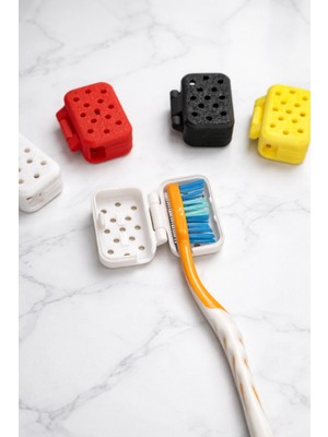 Lumiyo Taşınabilir Havalandırmalı Diş Fırçası Kutusu 5'li Set | Hijyenik Seyahat Diş Fırçası Kılıfı