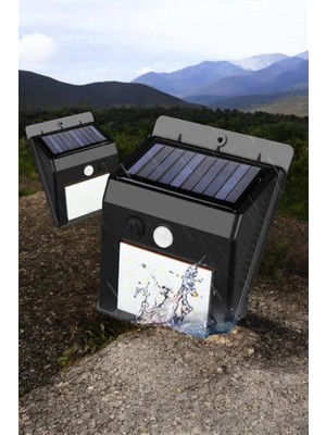 Antalya Mermerit ve Granit Solar Lamba Giriş, Bahçe Yol Avlu Hareket Sensörlü LED Parlak Gece Su Geçirmez