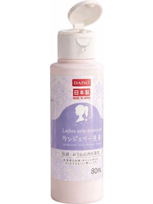 Daiso Ladies Only Detergent 80 ml – Kadın Iç Çamaşırı Leke Çıkarıcı – Japon Malı – Kan Lekesi Temizleyici