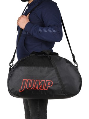 Jump Siyah Çanta Jçnt 1101 51X26X20 Boyutunda Erkekler İçin Su Geçirmez Spor Seyahat Çantası
