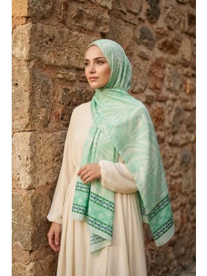 Mimelif Desenli Şal – Mint / Pudra / Pembe Renk Seçenekli – Hafif, Kaymaz, Günlük ve Şık Şal