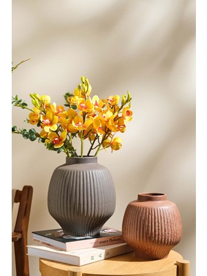 Paşabahçe Pure Seramik Dekoratif Vazo 19 cm