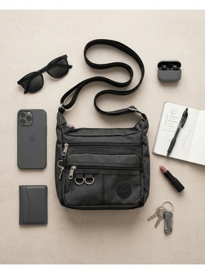 Mg Concept Çok Gözlü Kadın Omuz Çantası – Fermuarlı Günlük Kullanım Çapraz Askılı Çanta Kahve Siyah Krem Mavi Yeşil Vizon