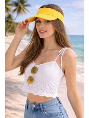 Elif İç Giyim Ritagarcia Uv Koruyuculu Unisex Siperlikli Tenisci Şapka