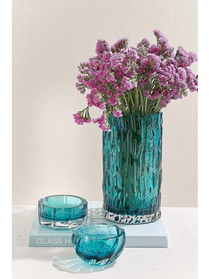 Paşabahçe Kabuk Vazo Yeşil / Turkuaz