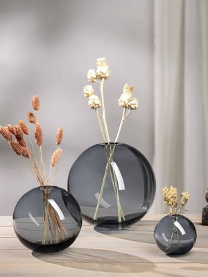 Paşabahçe Nude Mars Vazo 14 cm Çelik Mavi