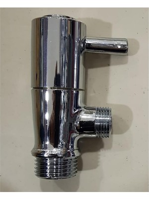 Abnturk Beyazsu Pirinç Üzeri Krom Kaplama Beyazsu Çubuklu Taharet Musluğu 9 cm