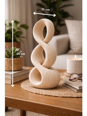 Layer One Modern Sonsuzluk Formu Dekoratif Biblo - 25 cm