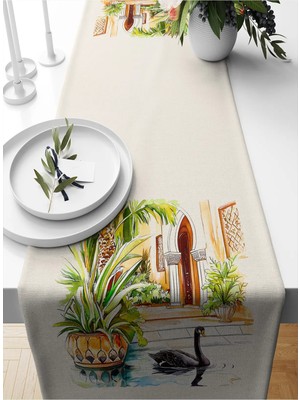 Bertille Home Ramazan Serisi 140X40 cm Dijital Baskılı Runner (Ramadan)