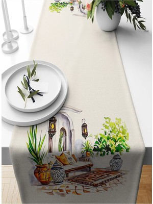 Bertille Home Ramazan Serisi 140X40 cm Dijital Baskılı Runner (Ramadan)