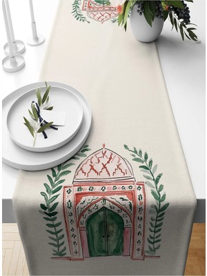 Bertille Home Ramazan Serisi 140X40 cm Dijital Baskılı Runner (Ramadan)